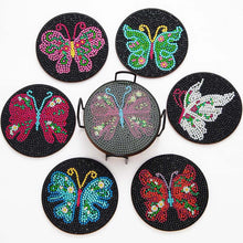 Charger l'image dans la galerie, Sous-Verre Diamond Painting 5D Papillons Noirs