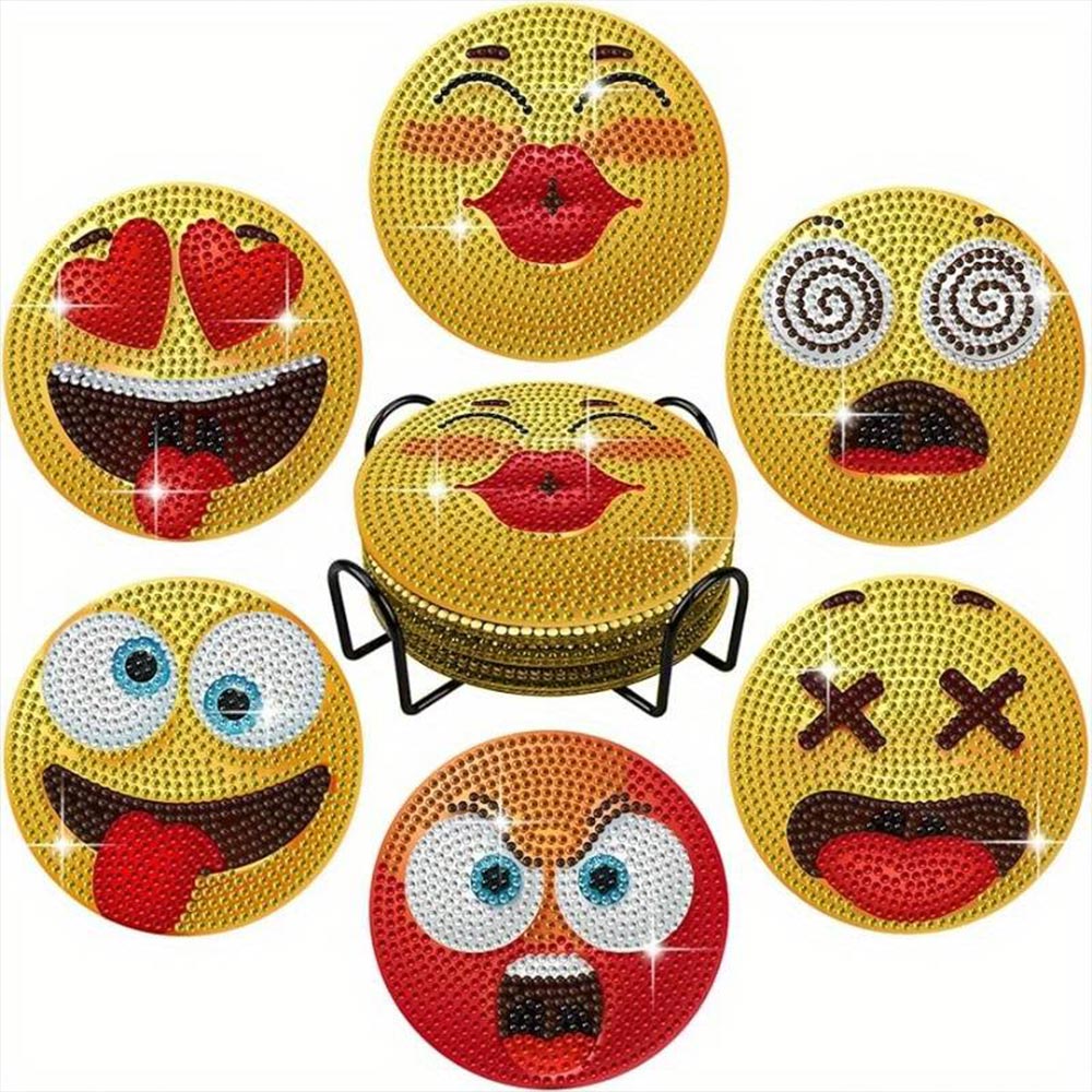 Sous-Verre Diamond Painting 5D Emoji