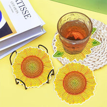 Charger l'image dans la galerie, Sous-Verre Diamond Painting 5D avec Tournesols ensemble de 10 pièces