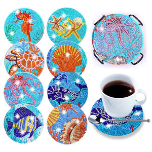 Sous-Verre Diamond Painting 5D Animaux Aquatiques