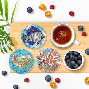 Sous-Verre Diamond Painting 5D Animaux Aquatiques
