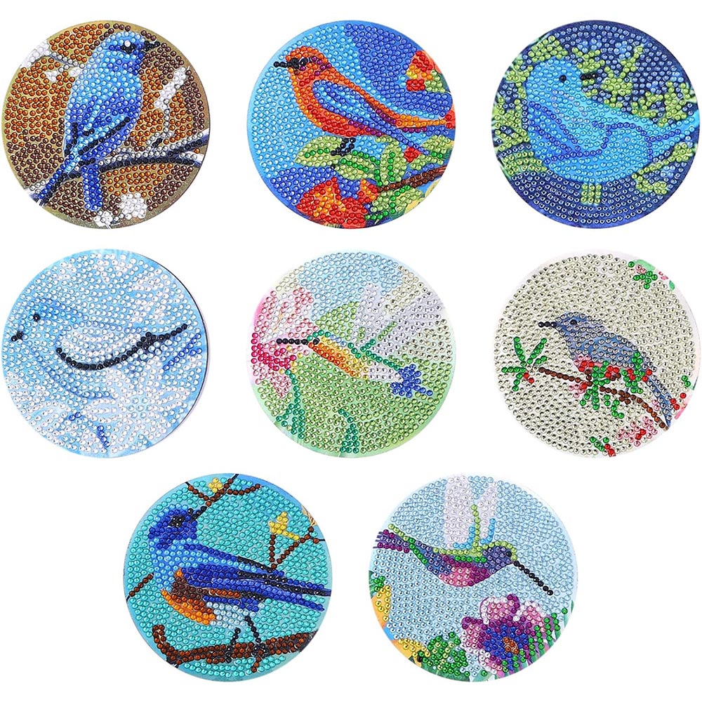 Sous-Verre Diamond Painting 5D Oiseaux