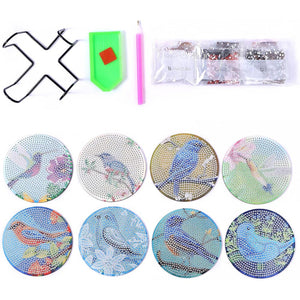 Sous-Verre Diamond Painting 5D Oiseaux