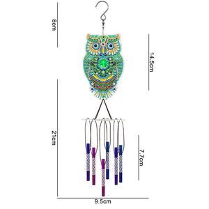 Carillon Diamond Painting avec Hibou