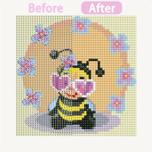 Charger l&#39;image dans la galerie, Diamond Painting Abeille pour Enfants avec Cadre Photo