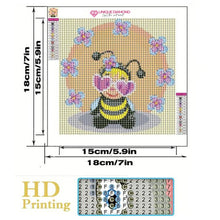 Charger l&#39;image dans la galerie, Diamond Painting Abeille pour Enfants avec Cadre Photo