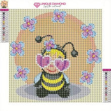 Charger l&#39;image dans la galerie, Diamond Painting Abeille pour Enfants avec Cadre Photo