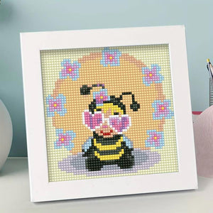 Diamond Painting Abeille pour Enfants avec Cadre Photo