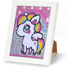 Charger l&#39;image dans la galerie, Diamond Painting 5D Enfants avec Licorne avec Cadre Photo