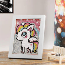 Charger l&#39;image dans la galerie, Diamond Painting 5D Enfants avec Licorne avec Cadre Photo