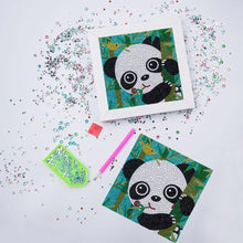 Charger l&#39;image dans la galerie, Diamond Painting avec Panda pour Enfants avec Cadre Photo