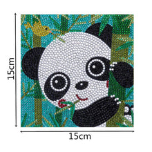 Charger l&#39;image dans la galerie, Diamond Painting avec Panda pour Enfants avec Cadre Photo