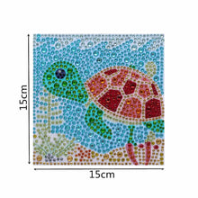 Charger l&#39;image dans la galerie, Diamond Painting Tortue avec Cadre Photo