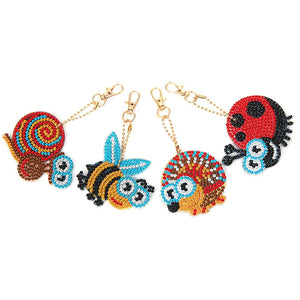 Pendentif Diamond Painting 5D Insectes Ensemble de 4 Pièces