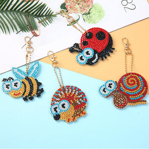 Pendentif Diamond Painting 5D Insectes Ensemble de 4 Pièces