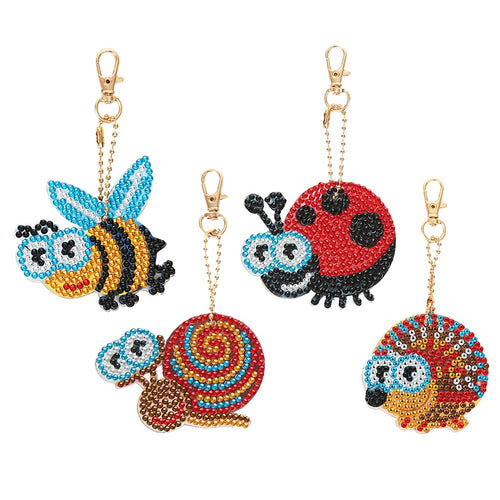 Pendentif Diamond Painting 5D Insectes Ensemble de 4 Pièces