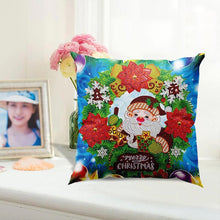 Charger l&#39;image dans la galerie, Housse de Coussin Diamond Painting 5D 30x30 cm Joyeux Noël Gnome