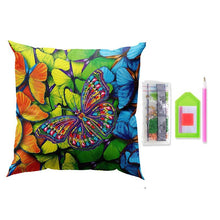 Charger l&#39;image dans la galerie, Housse de Coussin Diamond Painting 5D 30x30 cm Papillon