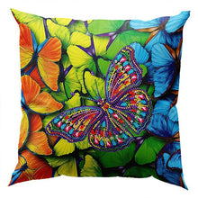 Charger l&#39;image dans la galerie, Housse de Coussin Diamond Painting 5D 30x30 cm Papillon