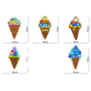 Porte-Clés Diamond Painting 5D Glace