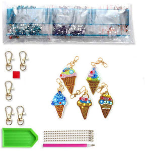 Porte-Clés Diamond Painting 5D Glace