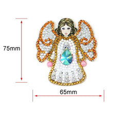 Charger l&#39;image dans la galerie, Porte-Clés Diamond Painting 5D Ange 5 Pièces