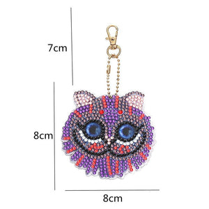 Porte-Clés Diamond Painting 5D Chatons 5 Pièces