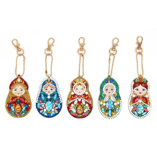 Porte-Clés Diamond Painting 5D Matryoshka