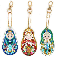 Charger l&#39;image dans la galerie, Porte-Clés Diamond Painting 5D Matryoshka