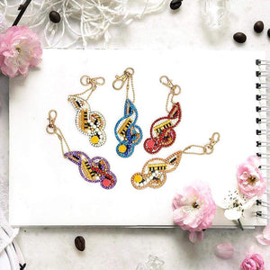 Porte-Clés Diamond Painting 5D Mélodie 5 Pièces