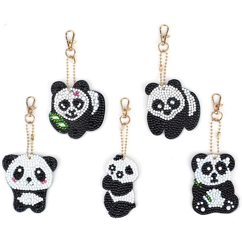 CAYUDEN Porte-clés de Peinture Diamant, 15pcs Animaux Diamond Painting Porte clé Accessoires 5D CAYUDEN Porte-clés de Peinture Diamant, 15pcs Animaux Diamond Painting Porte clé Accessoires 5D