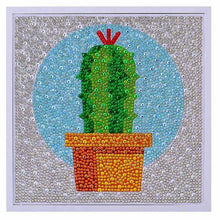 Charger l&#39;image dans la galerie, Diamond Painting 5D Enfants Cactus avec Cadre Photo