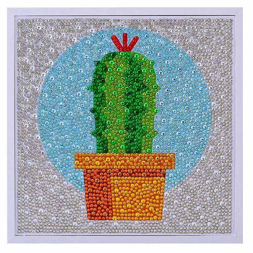 Diamond Painting 5D Enfants Cactus avec Cadre Photo