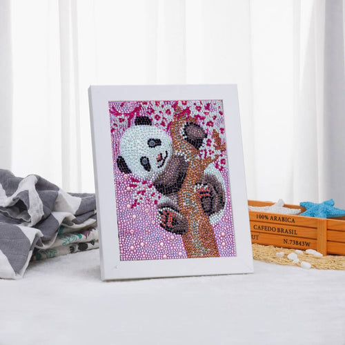 Diamond Painting 5D Panda pour Enfants avec Cadre Photo