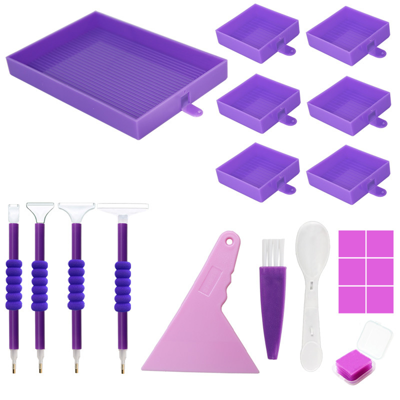 Ensemble d'Outils Professionnels Diamond Painting 15 Pièces Accessoires