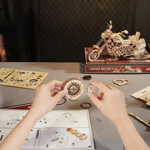 Puzzle 3D Moto de type cruiser