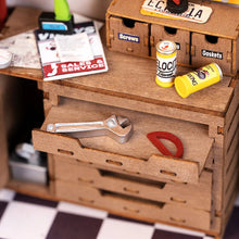 Charger l&#39;image dans la galerie, Maison miniature Atelier de garage