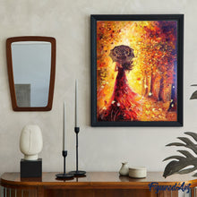 Charger l'image dans la galerie, peinture par numéros | Forêt d’Automne et Femme au Parapluie | complexe, france, romantique | FiguredArt