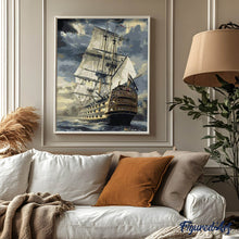 Charger l'image dans la galerie, peinture par numéros | Galion Océan | bateaux, france, intermédiaire | FiguredArt