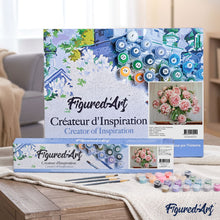 Charger l'image dans la galerie, peinture par numéros | Bouquet de Fleurs Roses | complexe, fleurs | FiguredArt
