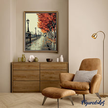 Charger l'image dans la galerie, peinture par numéros | Promenade sur les Quais en Automne | france, intermédiaire, ville | FiguredArt