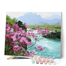 Charger l'image dans la galerie, peinture par numéros | Rivière Sauvage | complexe, fleurs, paysages | FiguredArt