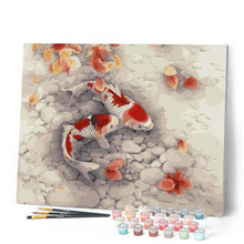 Charger l'image dans la galerie, peinture par numéros | Duo de Carpes Koi | animaux, facile, france, poissons | FiguredArt