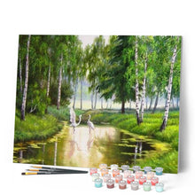Charger l'image dans la galerie, peinture par numéros | Hérons dans l’Eau | complexe, paysages | FiguredArt