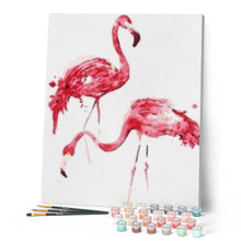 Charger l'image dans la galerie, peinture par numéros | Flamants roses | animaux, facile, flamants roses, oiseaux | FiguredArt