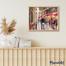 Charger l'image dans la galerie, peinture par numéros | En Allant au Restaurant | complexe, ville | FiguredArt