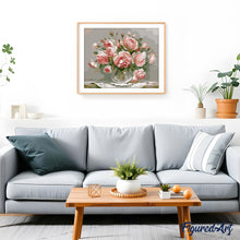 Charger l'image dans la galerie, peinture par numéros | Bouquet de Fleurs Roses 2 | fleurs, intermédiaire | FiguredArt
