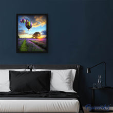 Charger l'image dans la galerie, peinture par numéros | Montgolfières au dessus des Champs vertical | complexe, france, paysages | FiguredArt