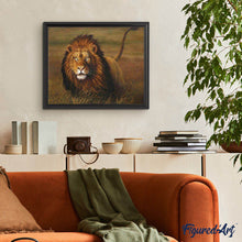 Charger l'image dans la galerie, peinture par numéros | Lion aux aguets | animaux, complexe, lions | FiguredArt