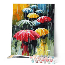 Charger l'image dans la galerie, peinture par numéros | Farandole de Parapluies | facile, france, ville | FiguredArt